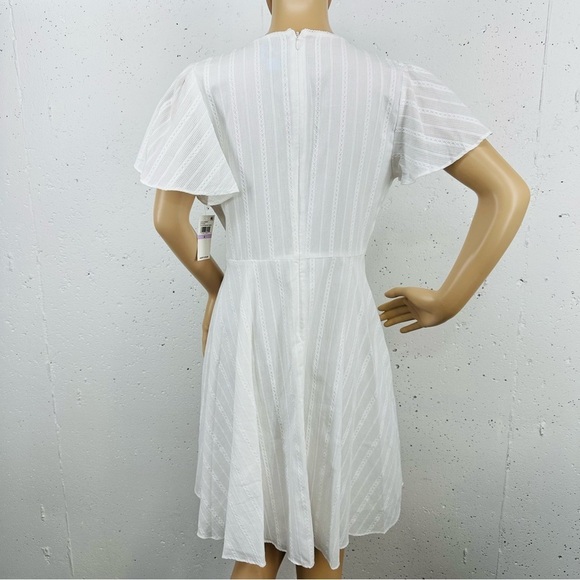 CeCe size Small White Lined Boho Peasant Dress NEW - Picture 5 of 10